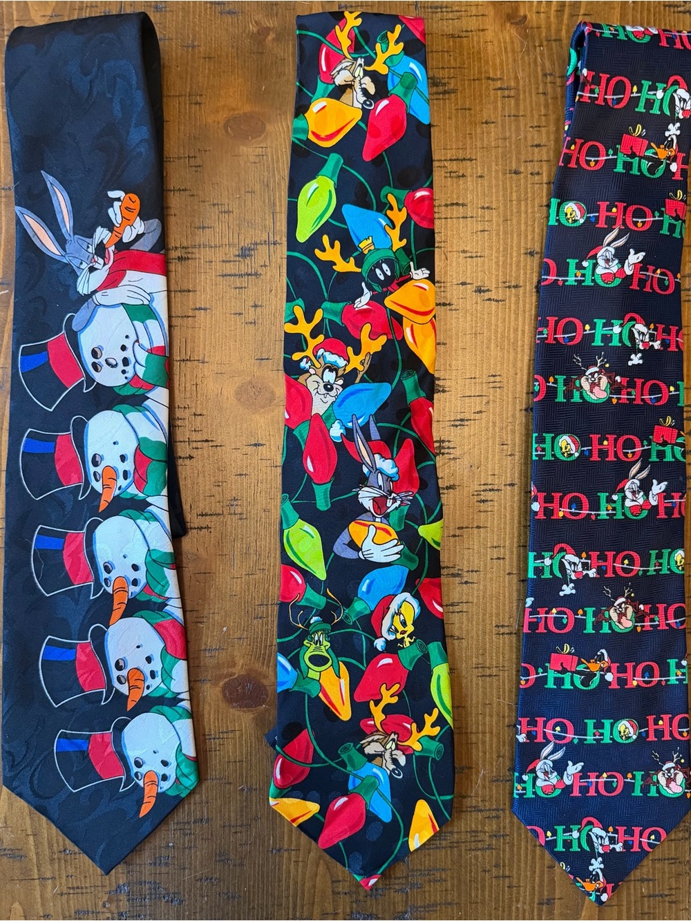 Bundle Looney Tunes VTG Holiday Ties